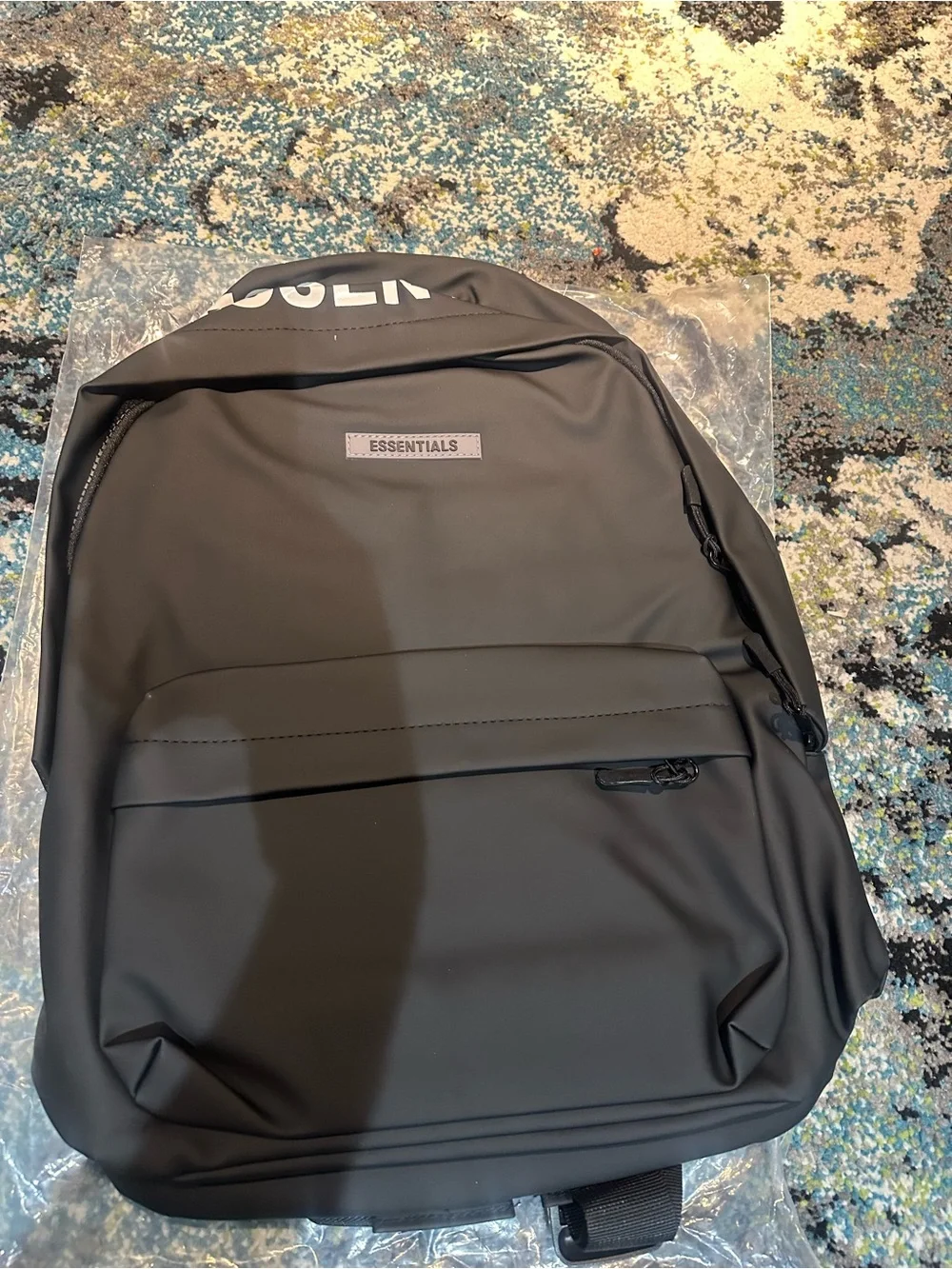 Essentials Cream Backpack — Minimal Everyday Pack - Picture 3 of 3